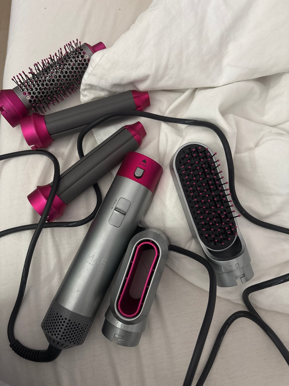 MAE Commerce 5-in-1 Haarstyling Set - Zo goed als nieuw, Witgoed en Apparatuur, Ophalen of Verzenden, Zo goed als nieuw, Haarverzorging