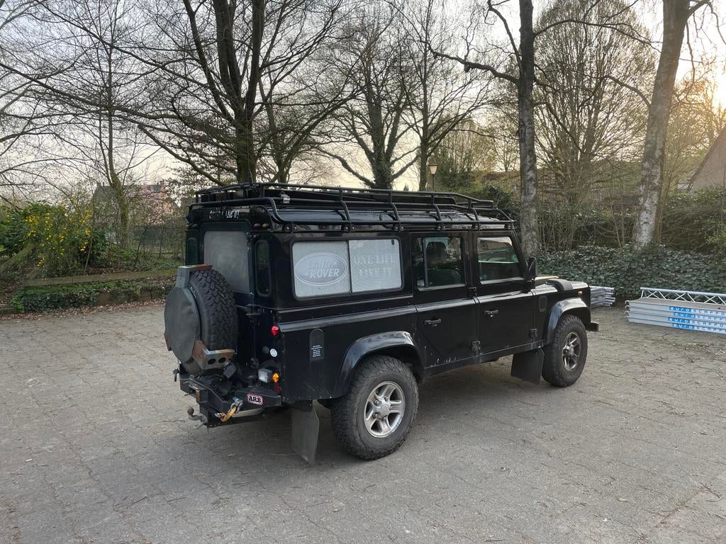 Hefdak (zelfbouw) met roofrack voor Land Rover Defender 110, Ophalen, Gebruikt