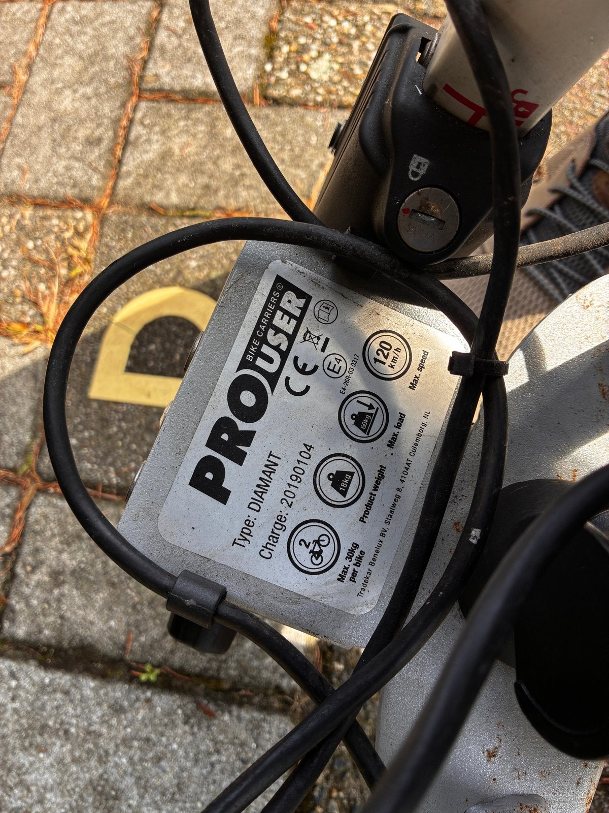 ProUser Diamant Trekhaak Fietsendrager voor 2 fietsen, Auto diversen, Ophalen, Zo goed als nieuw, Brede banden, 2 fietsen