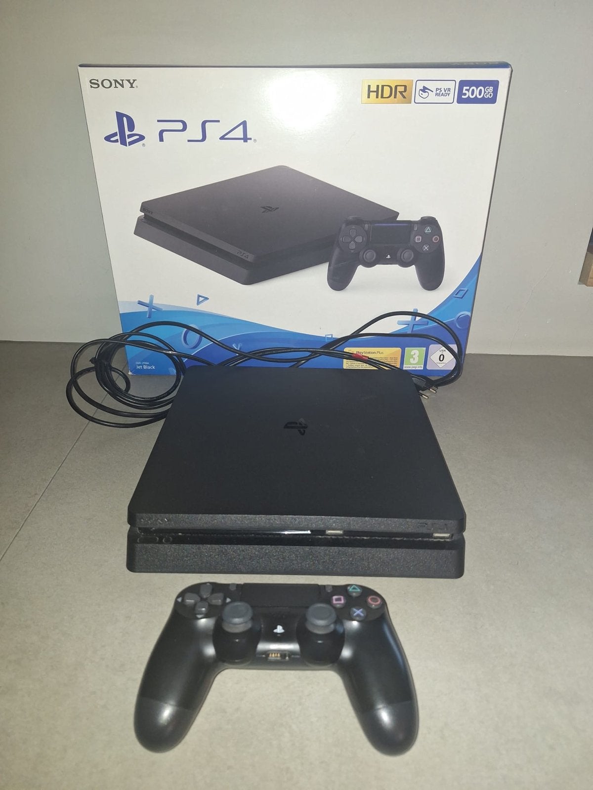 Sony PlayStation 4 Slim 500GB met 1 controller, 500 GB, Ophalen of Verzenden, Zo goed als nieuw, Met 1 controller