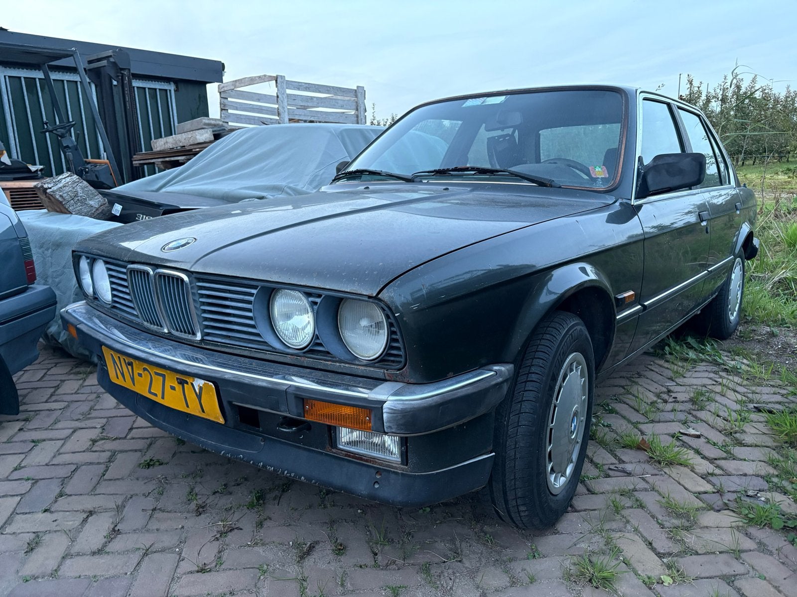BMW 3-Serie e30 324d 2.4 DSL 324 1985 Groen, Auto's, 1144 kg, Origineel Nederlands, Particulier, Sedan