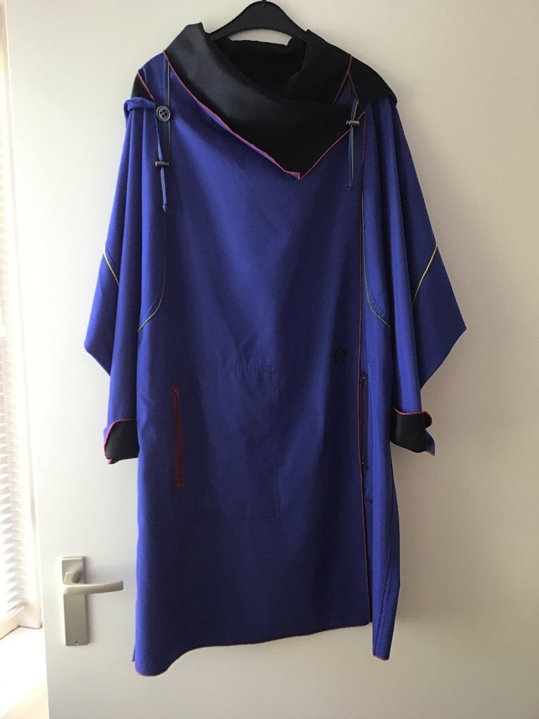 Damesjas, Kleding | Dames, Verzenden, Zo goed als nieuw, Maat 46/48 (XL) of groter, Blauw