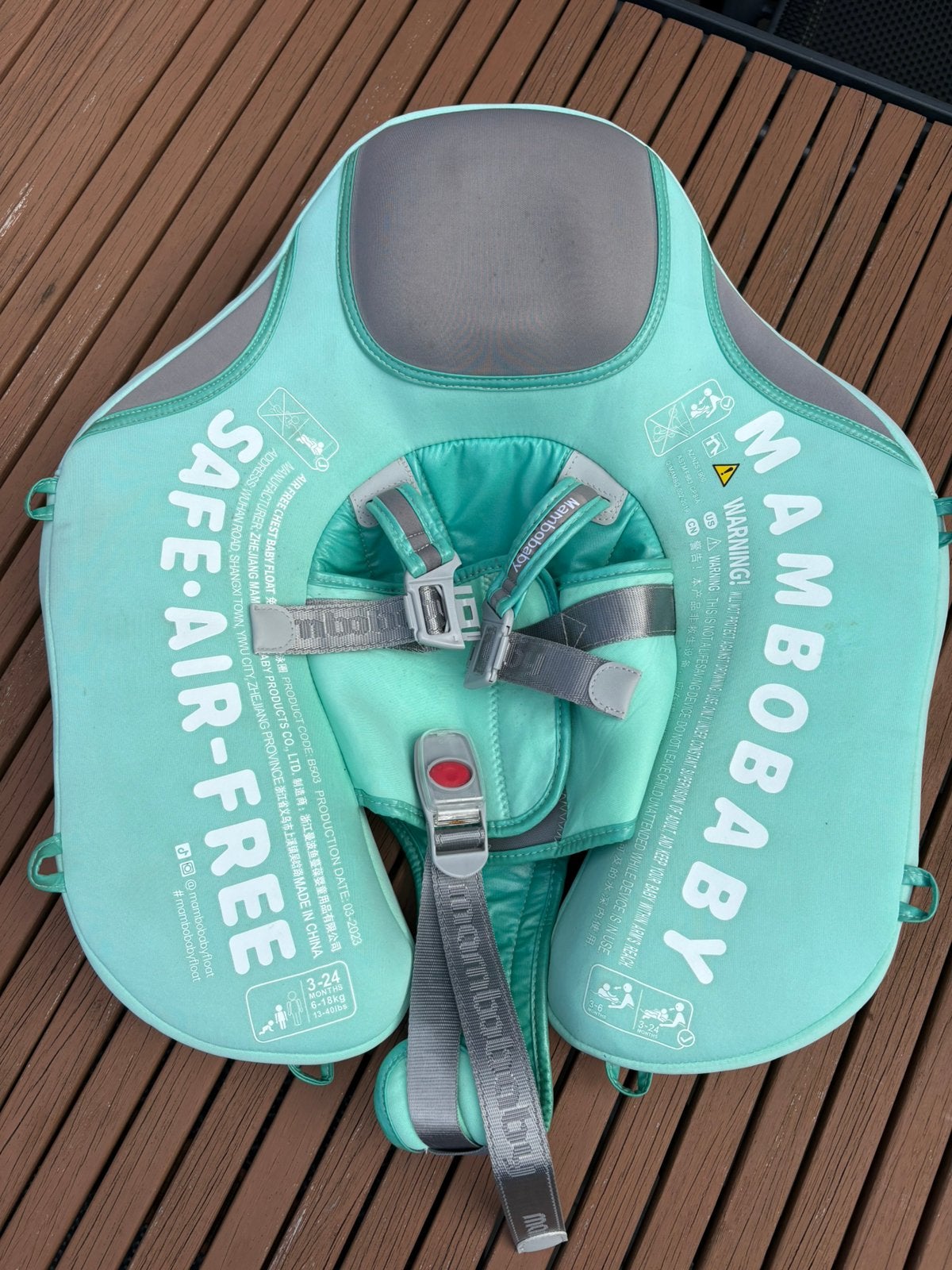 Mambobaby zwemband, Ophalen, Jongetje of Meisje, One size, Zo goed als nieuw