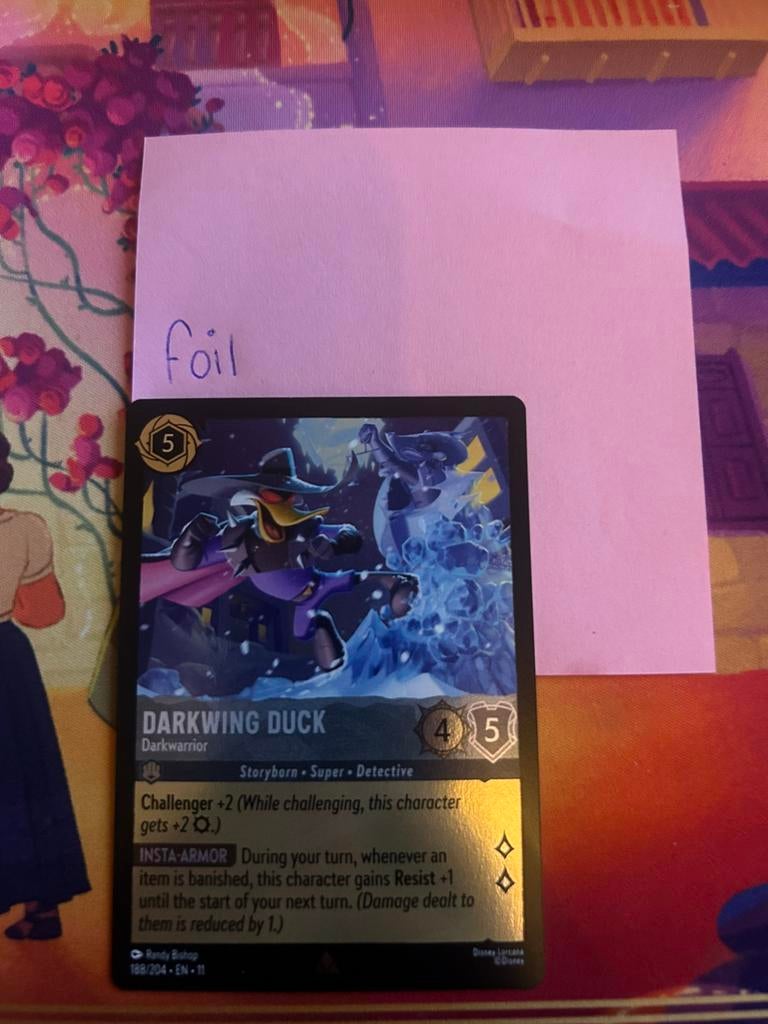Darkwing duck darkwarrior foil, Ophalen of Verzenden, Nieuw, Foil