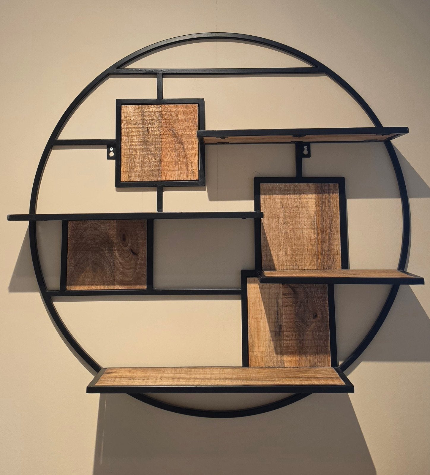 Rond wandrek van mangohout - 80 cm, Huis en Inrichting, Ophalen, Nieuw