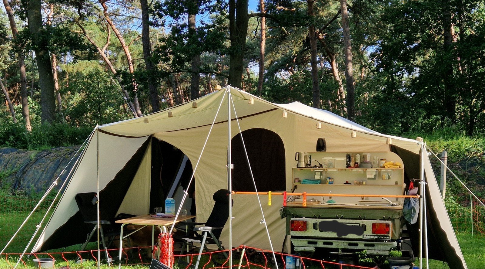 Holtkamper Cocoon Modulair MTT 2017, Caravans en Kamperen, Vouwwagens, Ophalen, Overige kleuren, Tot en met 2, Aanwezig