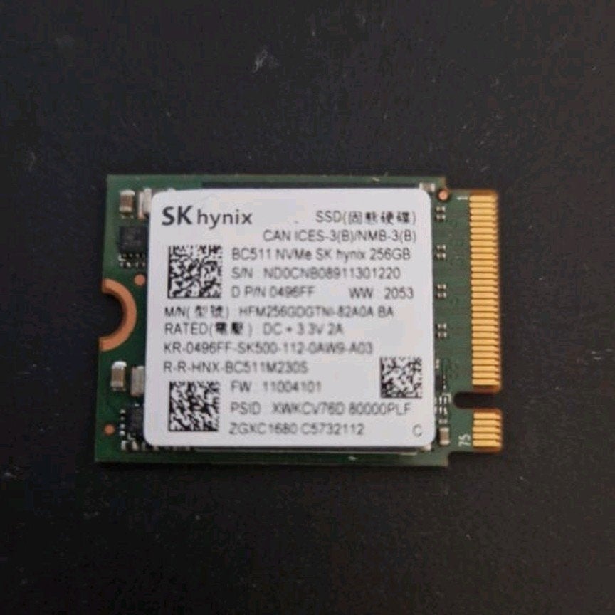 SK hynix BC511 NVMe SSD 256GB - 99% gezondheid, Computers en Software, Harde schijven, Laptop, Overige aansluitingen, Ophalen
