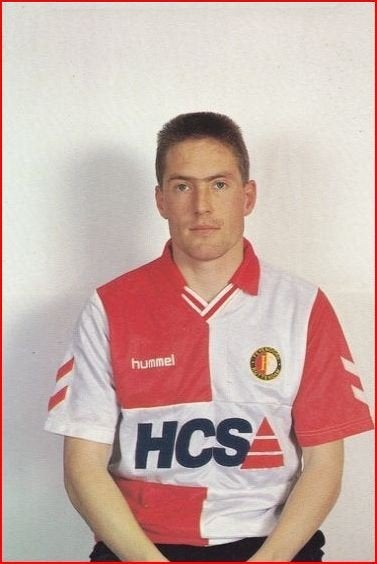 1989-1990 persfoto mij onbekend Ruud Heus Feyenoord, Verzenden, Zo goed als nieuw, Feyenoord
