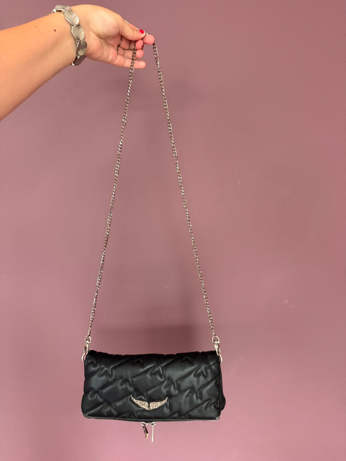 Zadig et Voltaire tas, Sieraden, Tassen en Uiterlijk, Tassen | Damestassen, Verzenden, Gebruikt, Zwart, Schoudertasje