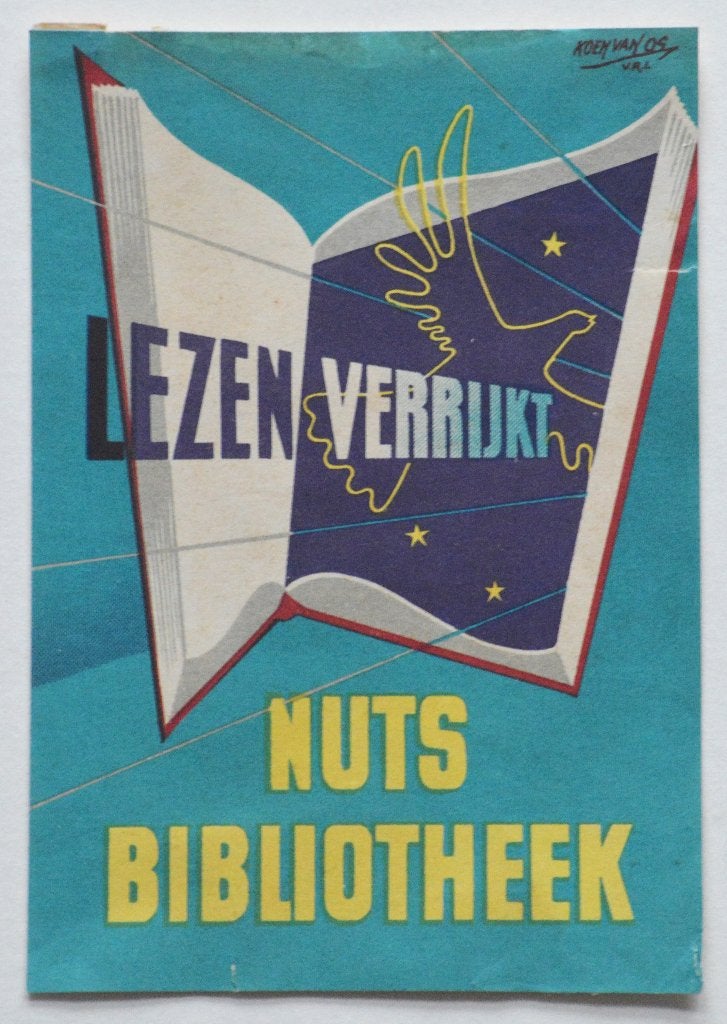 Reclame voor boekenweek. Lezen verrijkt., Ophalen of Verzenden
