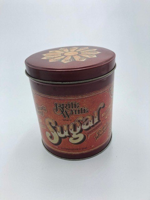 Vintage Blik Brite White Granulated Sugar From Hawaii Tin., Verzamelen, Blikken, Ophalen of Verzenden, Gebruikt, Suiker, Overige merken