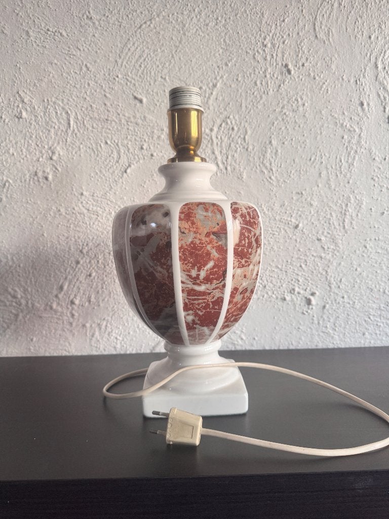 Kullmann lamp met marmeren look (DEFECT), Antiek en Kunst, Ophalen of Verzenden