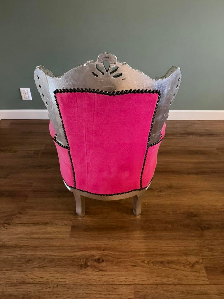 Luxe barok kinderfauteuil / troonstoel – roze, Ophalen