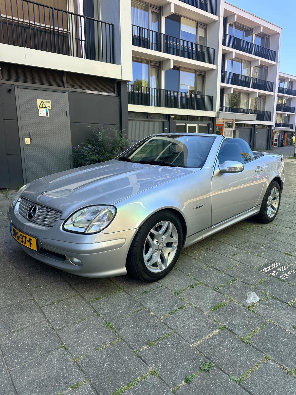 71531 KM! Mercedes 200 SLK FINAL EDTION 2004, Stoelverwarming, Zwart, Cabriolet, Leder
