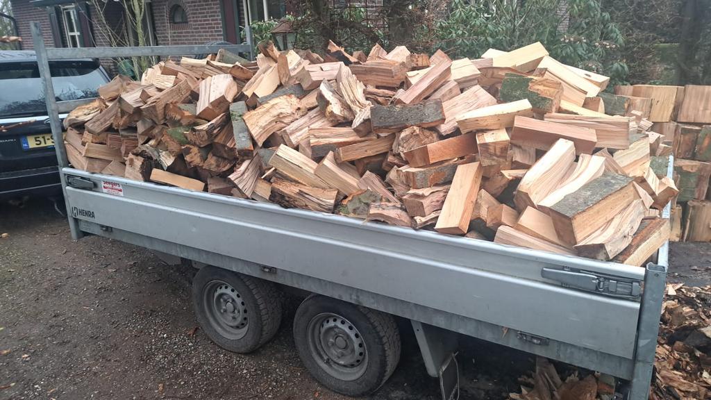 Te koop zeer mooi haardhout., Tuin en Terras, Haardhout, Minder dan 3 m³, Ophalen of Verzenden
