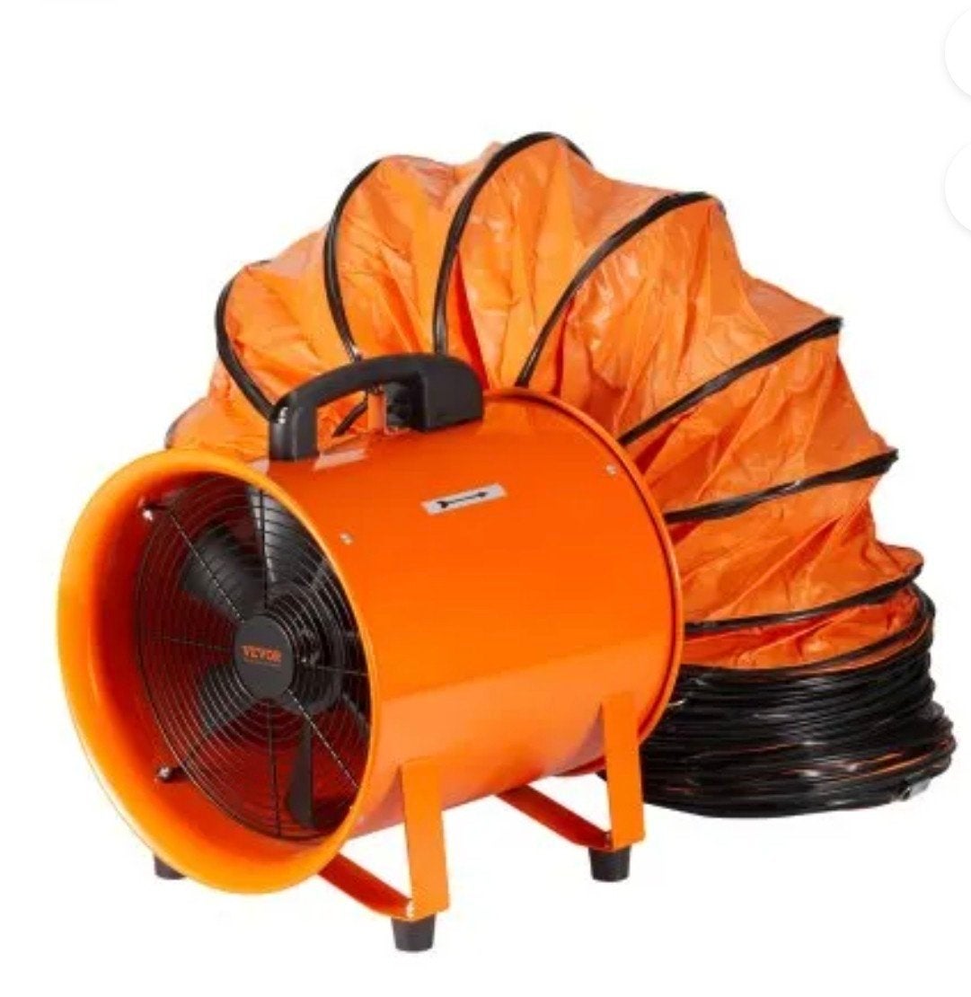 Draagbare Ventilator Afzuiger met Flexibele Slang, Ophalen, Nieuw, Ventilator en Afzuiger