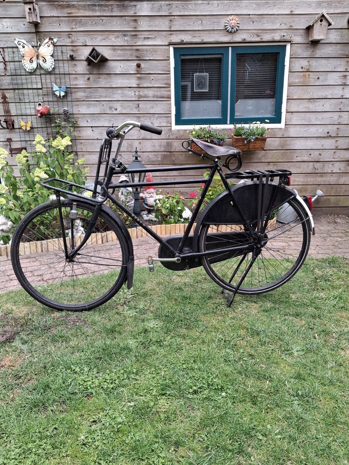 Vintage Burco transportfiets met voordrager, Fietsen en Brommers, Overige merken, Terugtraprem, Gebruikt, 56 cm of meer