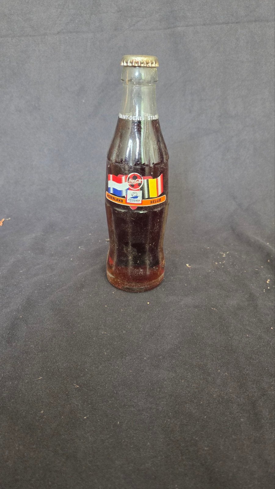 Vintage Coca-Cola flesje WK 1998 Nederland België, Ophalen
