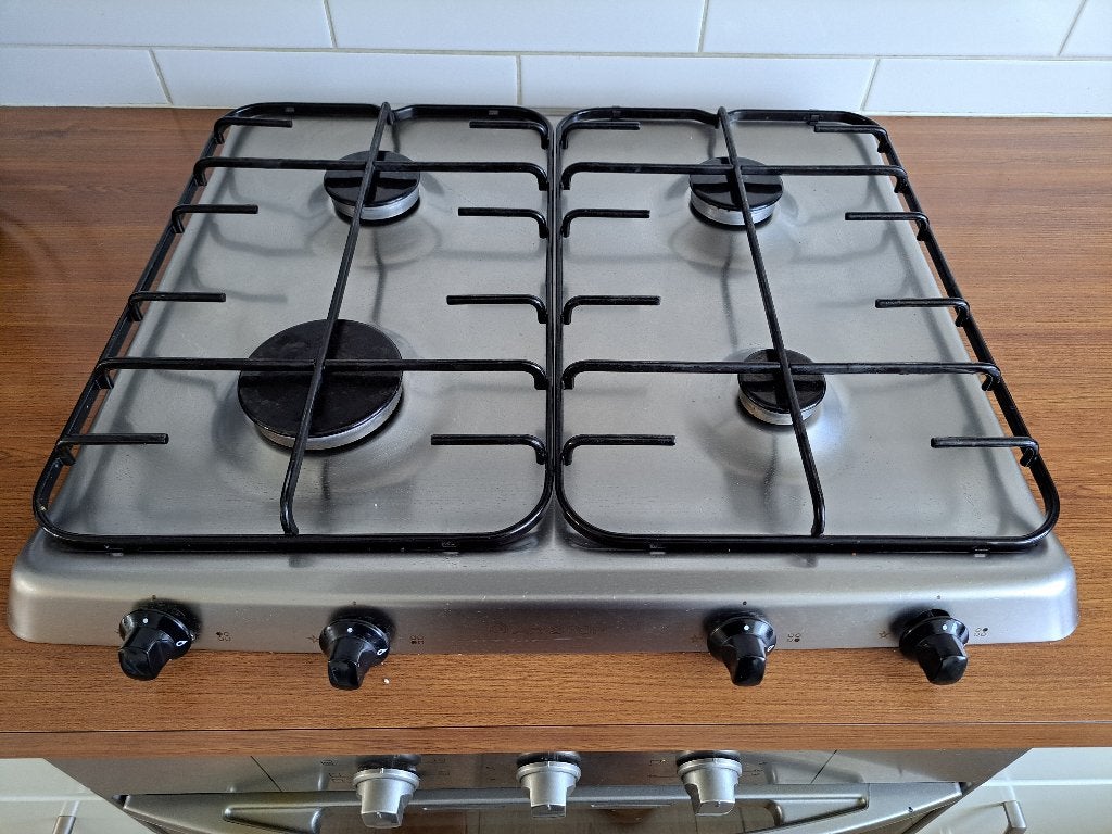 Inbouw gasfornuis 4 pitten, Ophalen, Gebruikt, Minder dan 85 cm, 4 kookzones