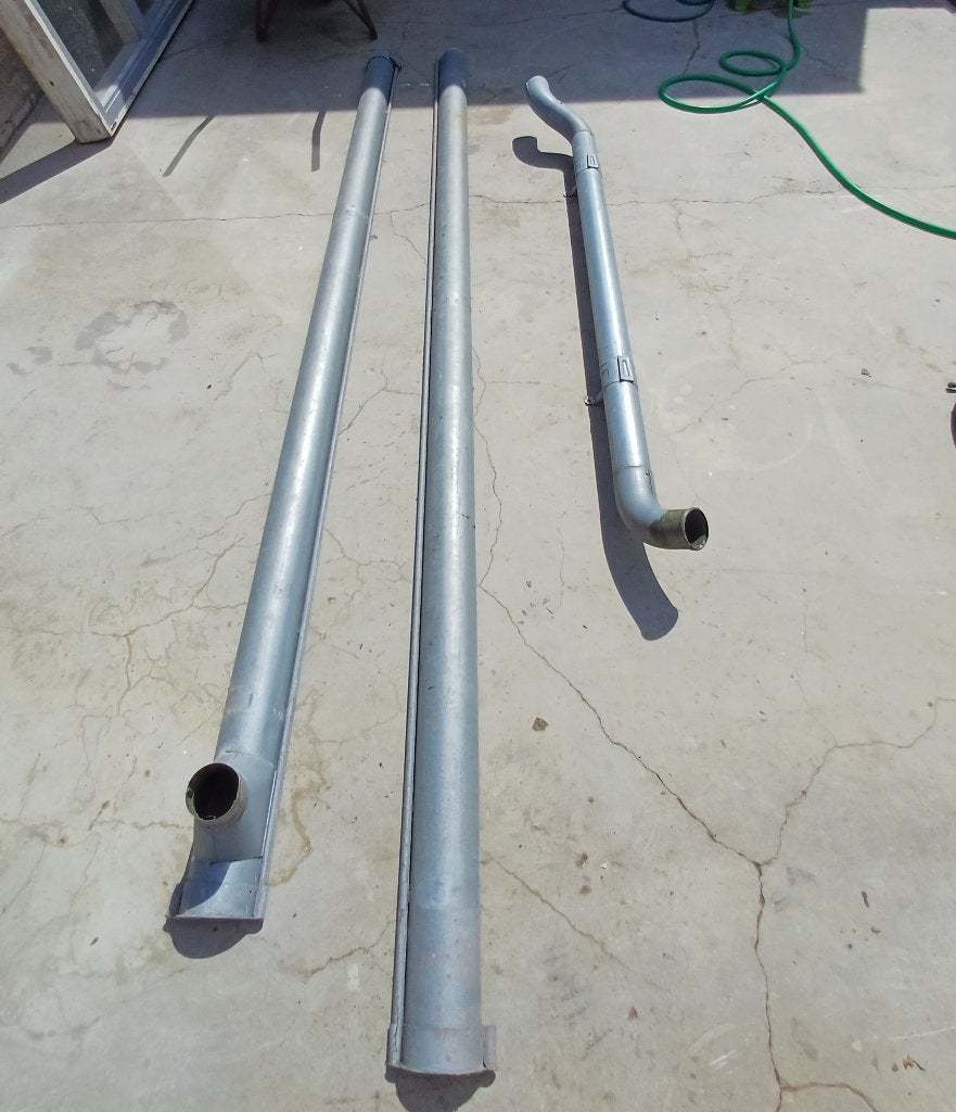 Zinken afvoergoot, Ophalen, Gebruikt, 4 tot 6 meter, Zink