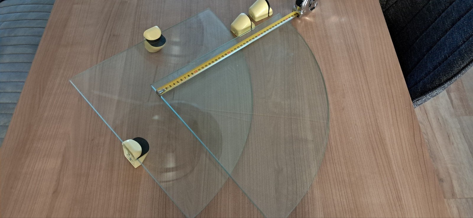 hardglas wandplanken, Ophalen, Minder dan 50 cm, Rond, Minder dan 50 cm