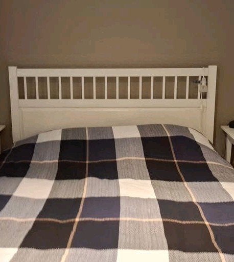 IKEA Hemnes ombouw bed 160x200 cm, Huis en Inrichting, Slaapkamer | Bedden, Ophalen, Gebruikt, Wit, Tweepersoons