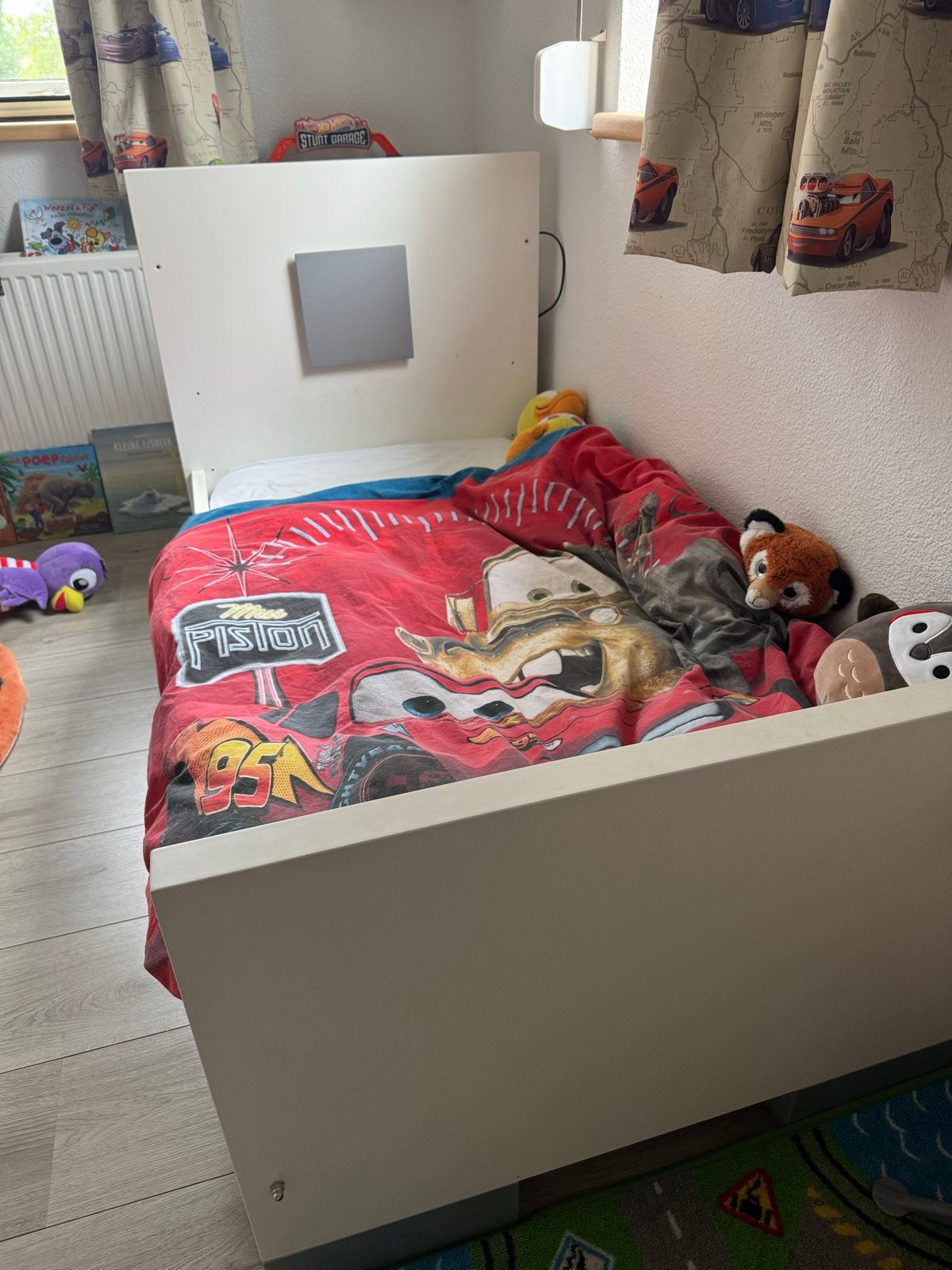 TWF Juniorbed Helsinki 70x140 cm (excl. matras), Ophalen, Gebruikt, Wit, 190 cm of minder