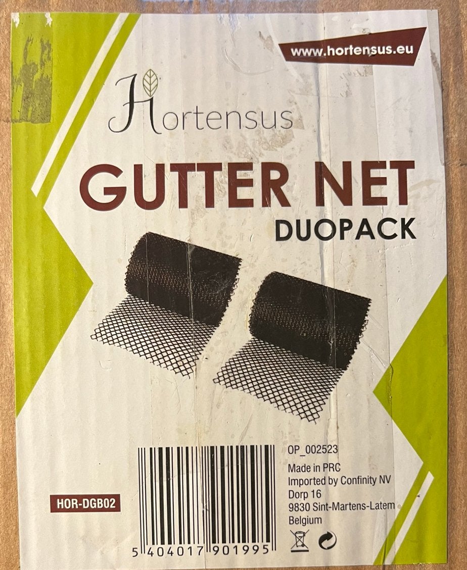 Dakgootnet - dakgootrooster 2 stuks - 15cm / 6 meter, Kunststof, Zwart, Overige typen, Nieuw