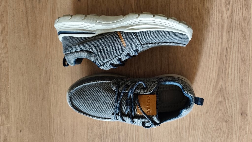Comfortabele Canvas Heren Instappers / Bootschoenen Maat 41, Kleding | Heren, Loafers, Onbekend, Blauw, Nieuw