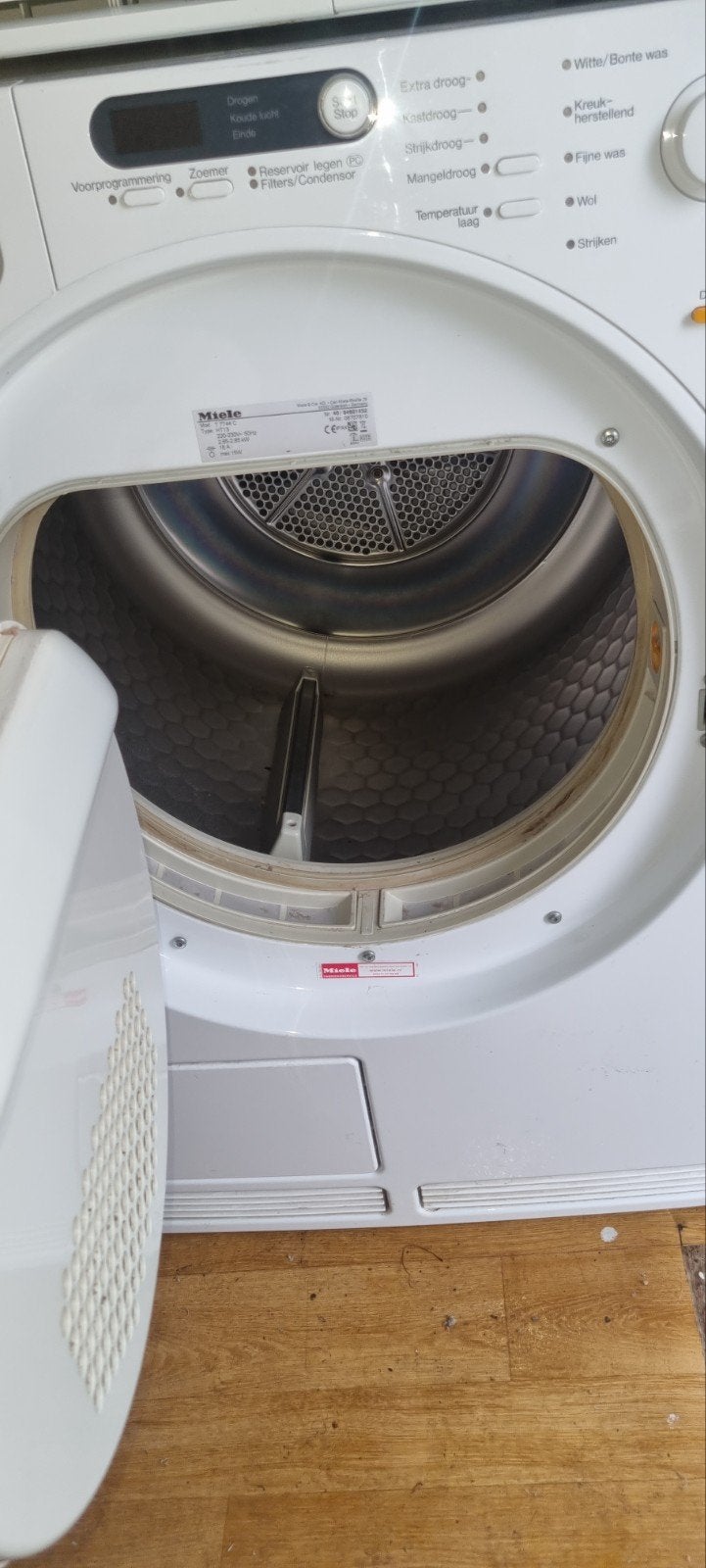 Miele T7744C SoftCare System Condensdroger, Ophalen, 6 tot 8 kg, Gebruikt, Anti-kreukfase