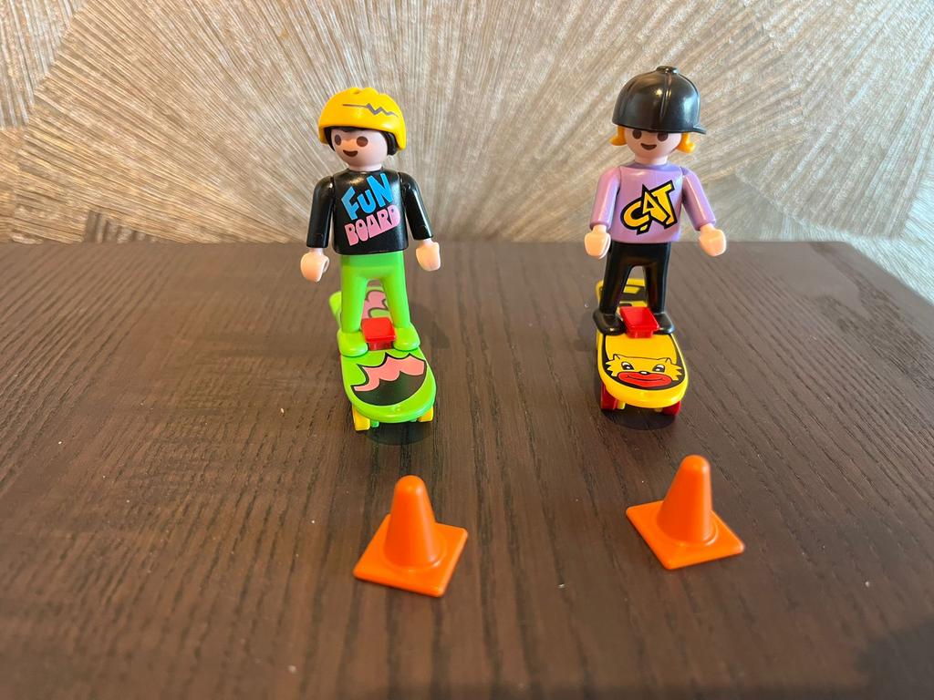 Playmobil 3709 Skateboarders set compleet, Ophalen of Verzenden, Gebruikt, Complete set