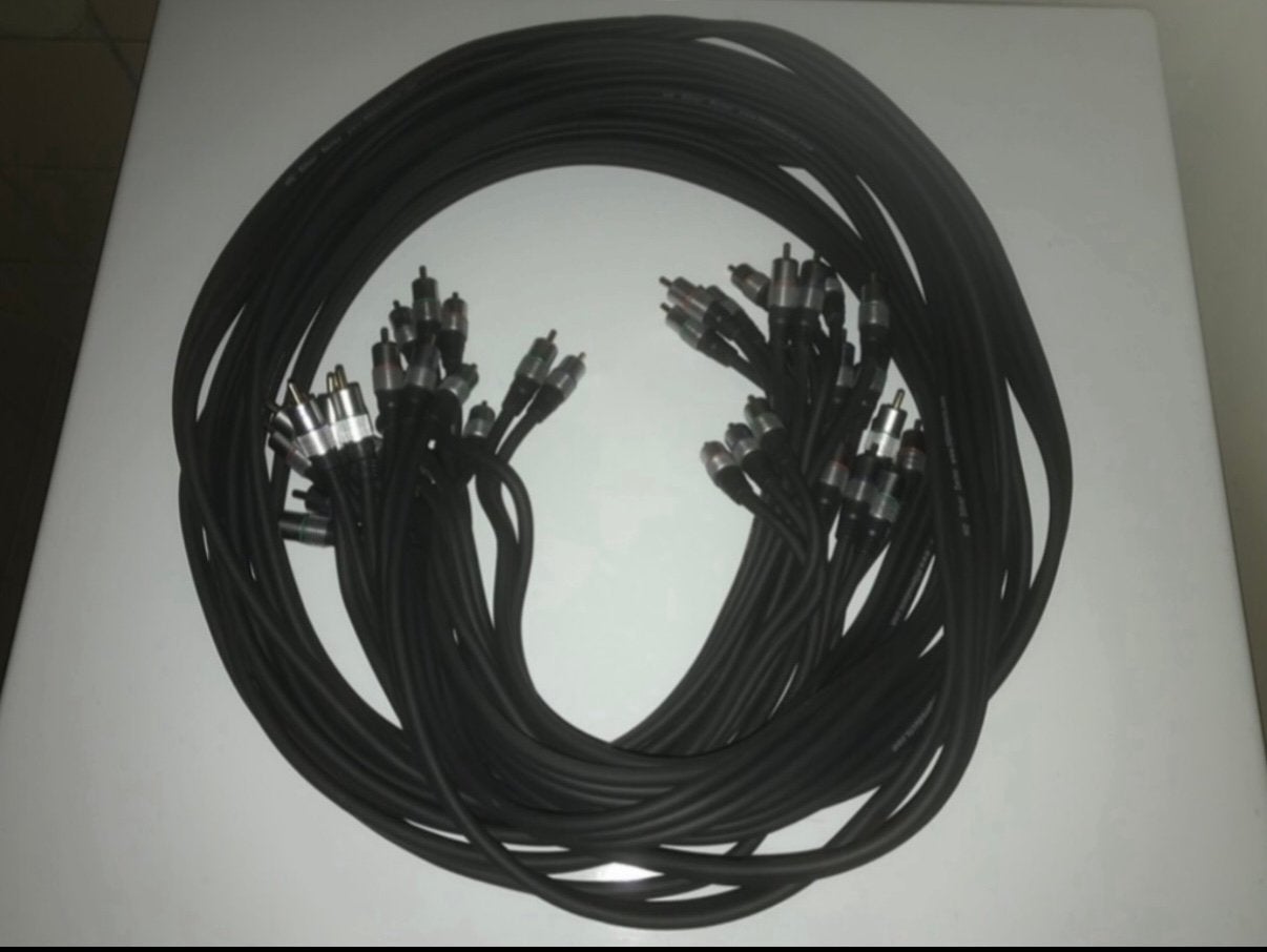 HQ PRO SILVER SERIES 3RCA-3RCA COMPONENT VIDEO CABLE 1,5M, Ophalen of Verzenden, Zo goed als nieuw, Minder dan 2 meter, Componentkabel