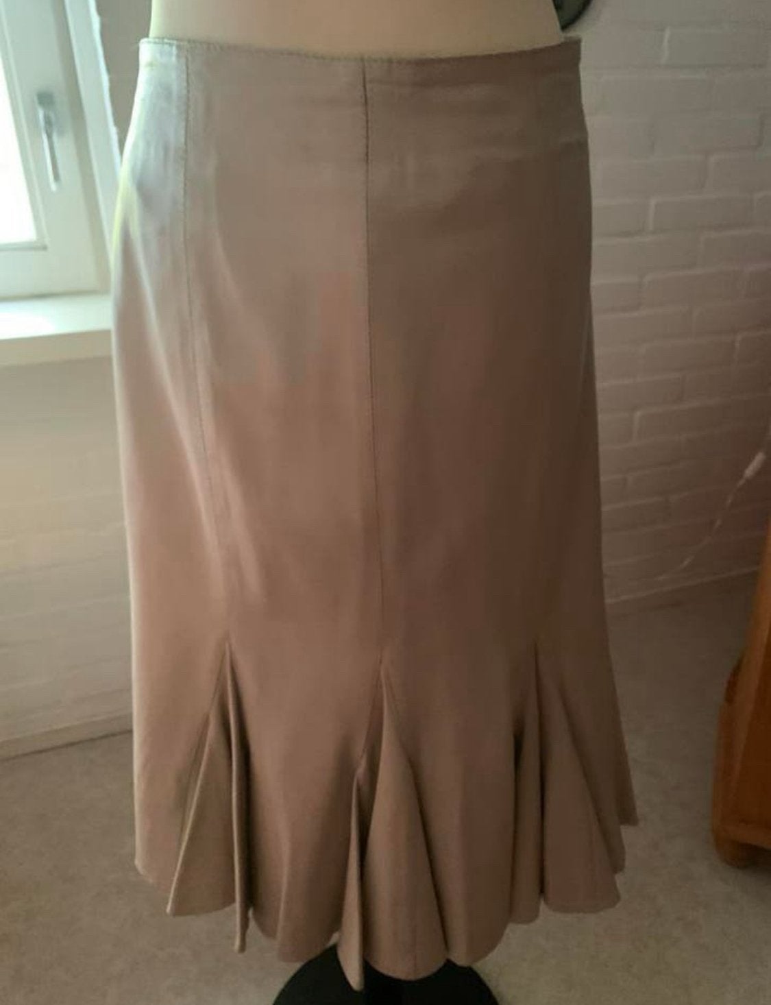 Lederen rok Cosh, Kleding | Dames, Maat 38/40 (M), Beige, Ophalen of Verzenden, Zo goed als nieuw