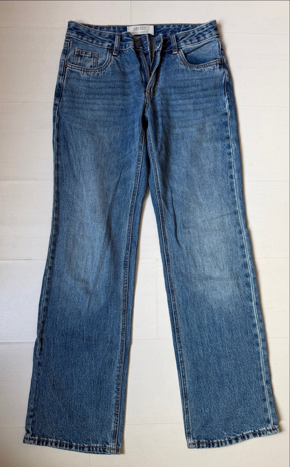 STRTEEN Stradivarius blauwe spijkerbroek maat 36, Blauw, Ophalen of Verzenden, Zo goed als nieuw, Maat 36 (S)