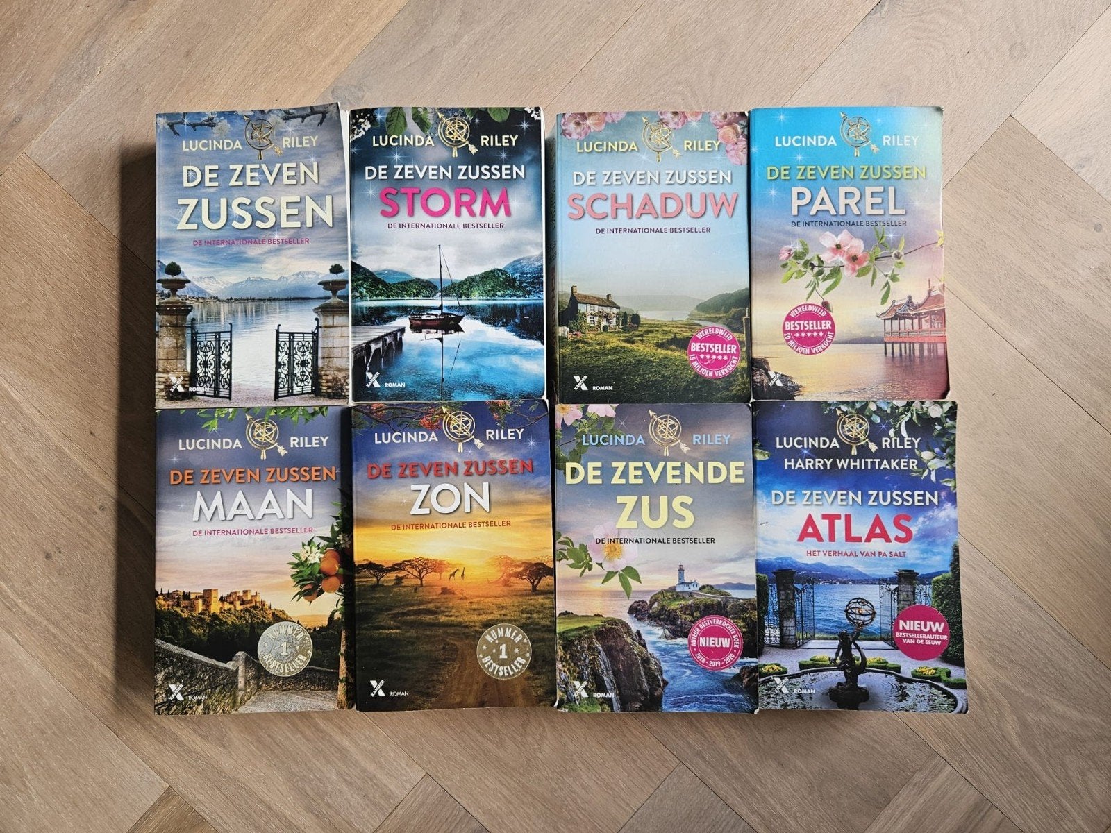 De Zeven Zussen serie compleet - Lucinda Riley (8 boeken), Ophalen of Verzenden, Zo goed als nieuw, Lucinda Riley, Nederland