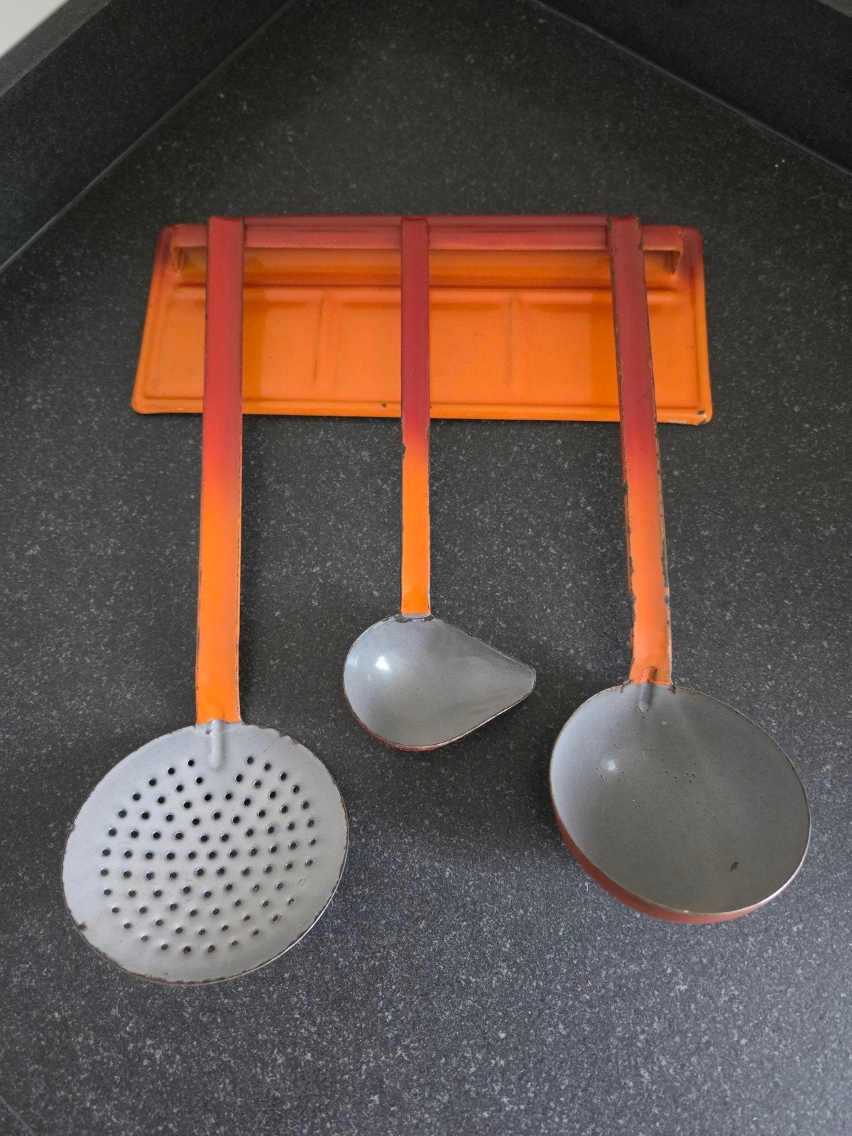 Lepeltek, Soeplepel, Juslepel, Schuimspaan, Antiek en Kunst, Antiek | Emaille, Ophalen of Verzenden