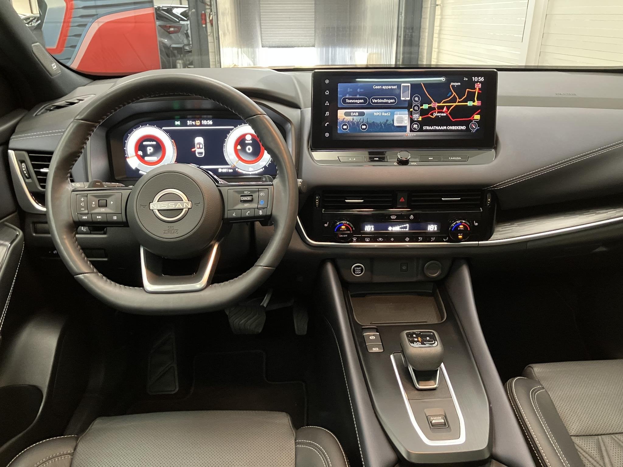 Nissan Qashqai 1.3 MHEV Xtronic Tekna Plus / Eerste Eigenaar, Auto's, Nissan, Euro 6, Zwart, Qashqai, 725 kg