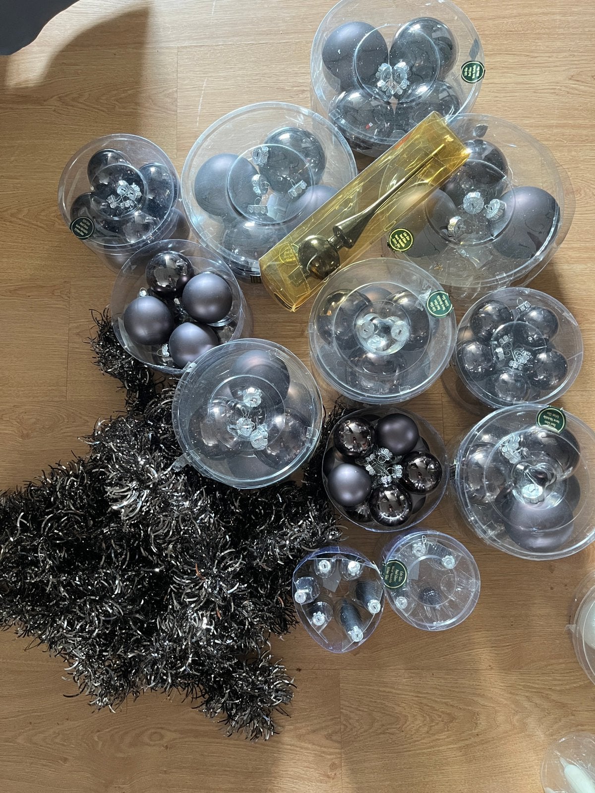 Diverse glazen kerstballen, Ophalen, Gebruikt