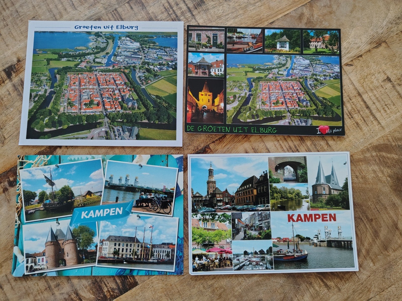 Ansichtkaarten Elburg en Kampen - Diverse sets, Ophalen, 1980 tot heden, Ongelopen, Gelderland