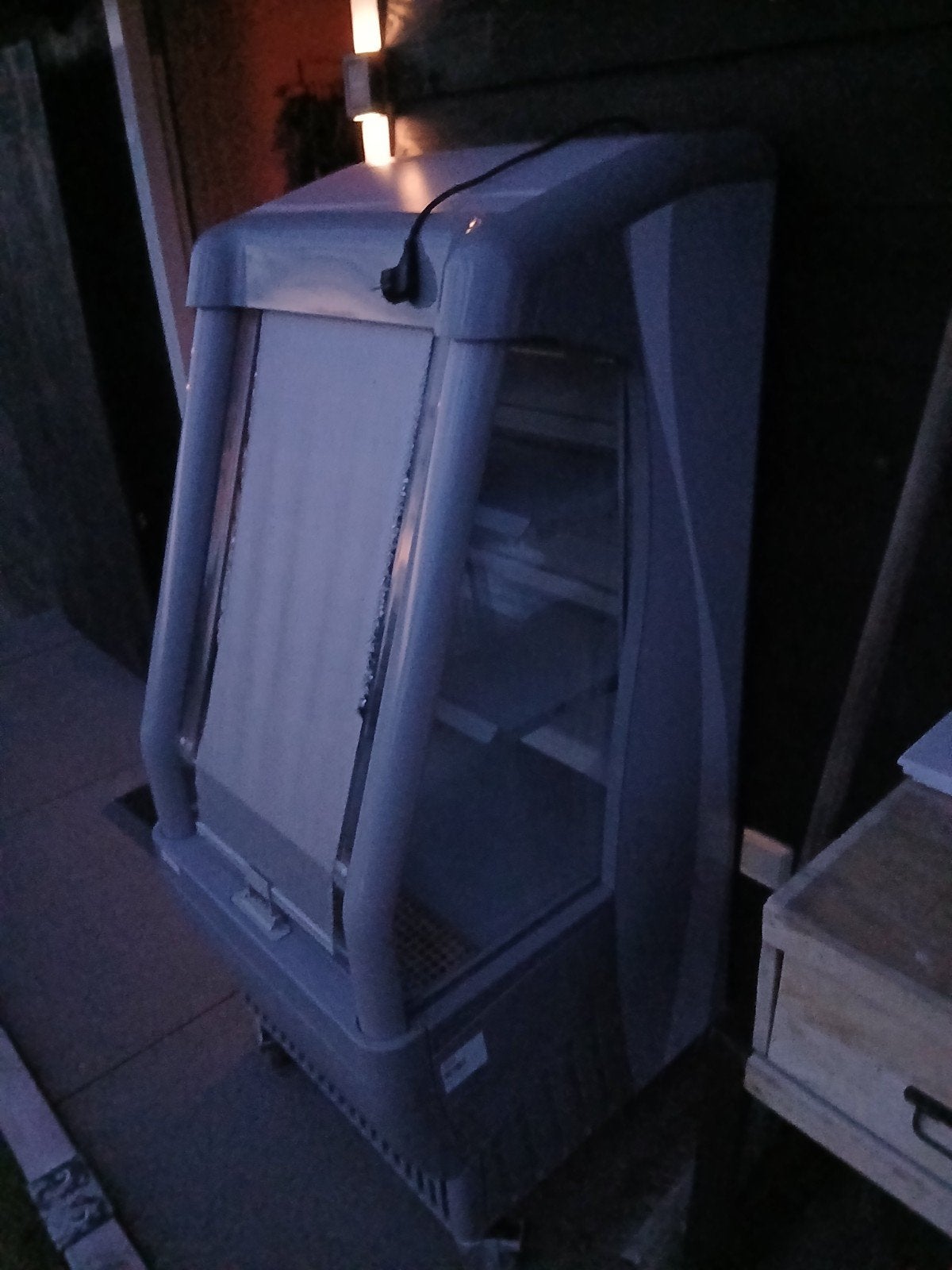 Compacte koelkast met glazen deur, Witgoed en Apparatuur, 85 tot 120 cm, 75 tot 100 liter, Ophalen of Verzenden, 45 tot 60 cm
