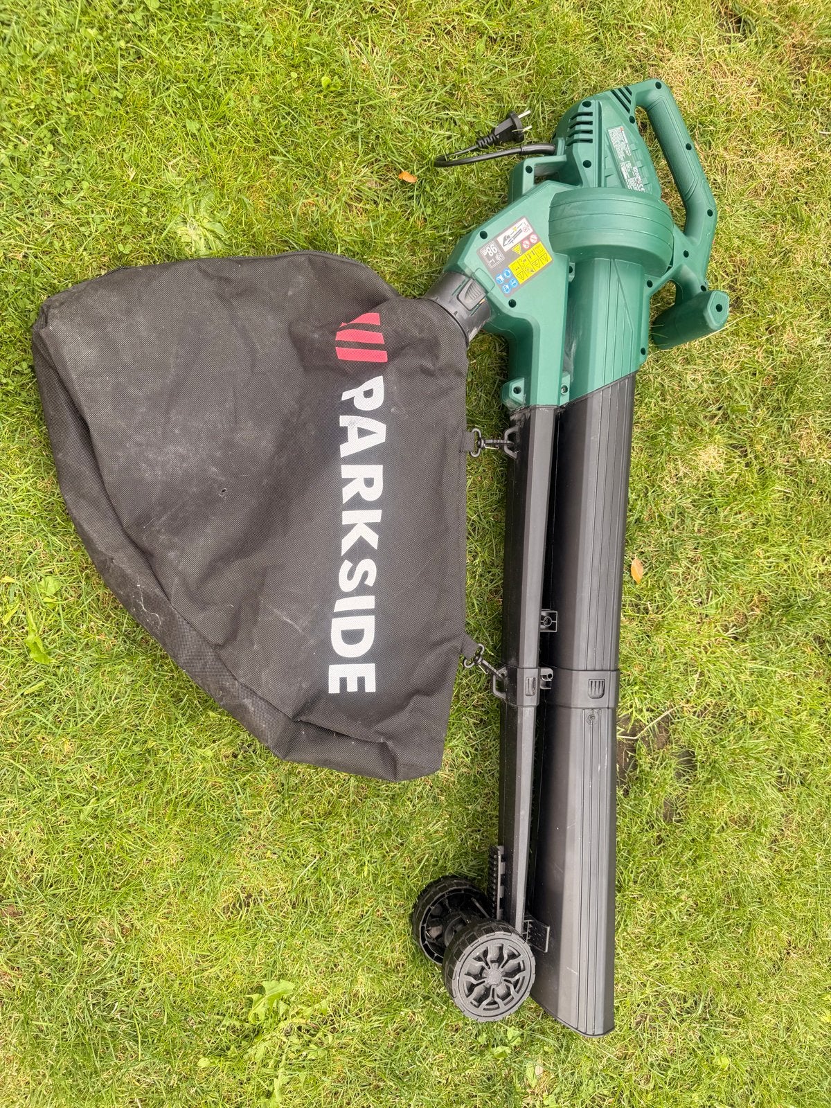 Parkside bladblazer, Ophalen, Elektrisch