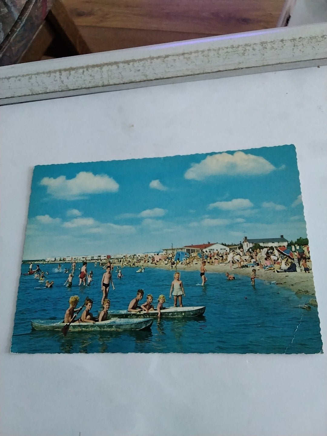 Vintage Ansichtkaart Harderwijk Veluwe-Strand Gelopen, Verzamelen, Ansichtkaarten | Nederland, Ophalen of Verzenden, 1940 tot 1960