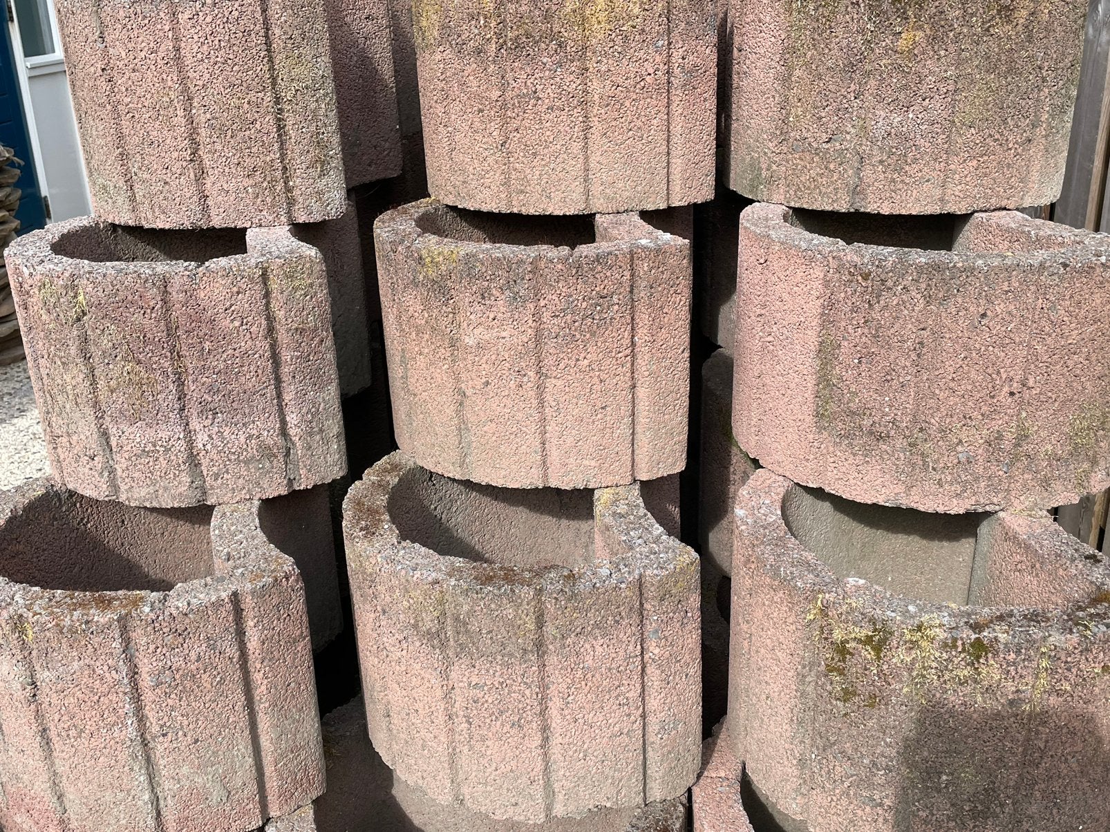 Bloembakken beton, Tuin en Terras, Ophalen, Rond