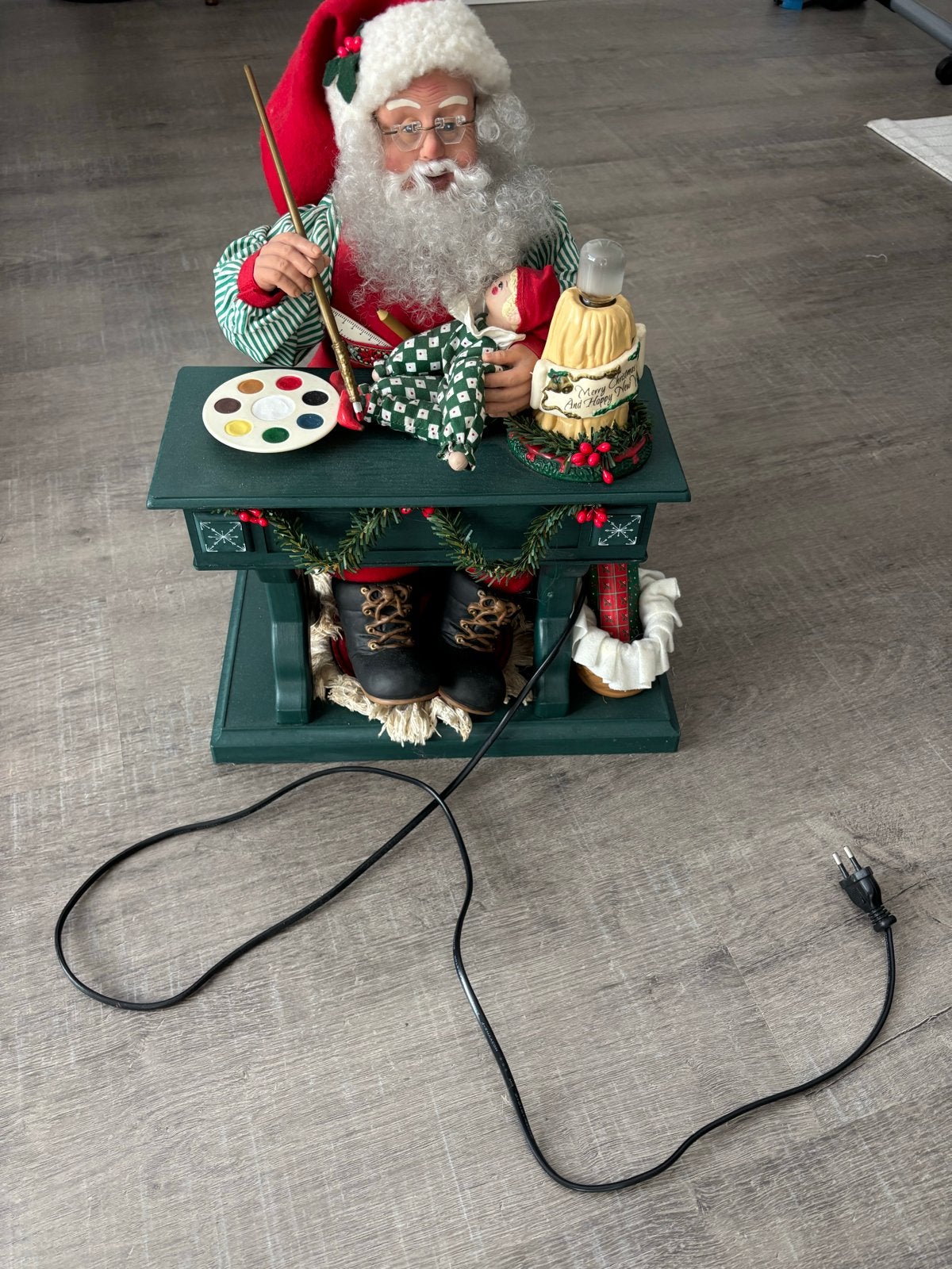 Werkende kerstman op stroom gratis afhalen!, Diversen, Kerst, Ophalen, Gebruikt