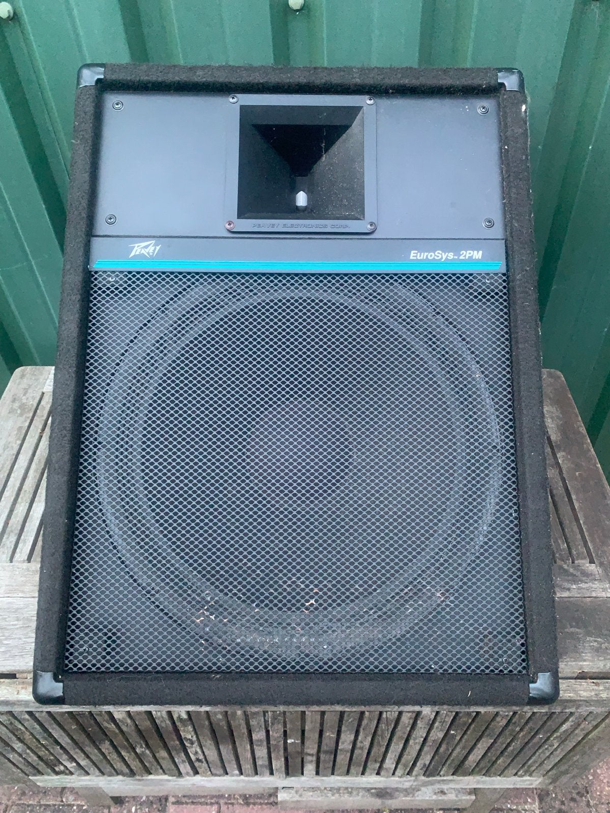 2x Peavey Eurosys 2PM 15” actieve monitor speakers, Studiomonitor, Gebruikt, Basreflex, Ophalen