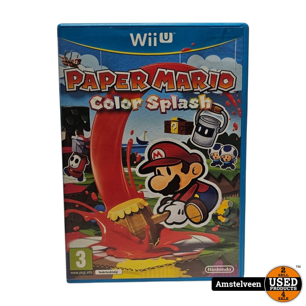 Paper Mario Color Splash, Spelcomputers en Games, Games | Nintendo Wii U, Nintendo, Gebruikt, Support@nintendo.com, 11-1 Hokotate-cho, Kamitoba, Minami-ku
Kyoto 601-8501
Japan