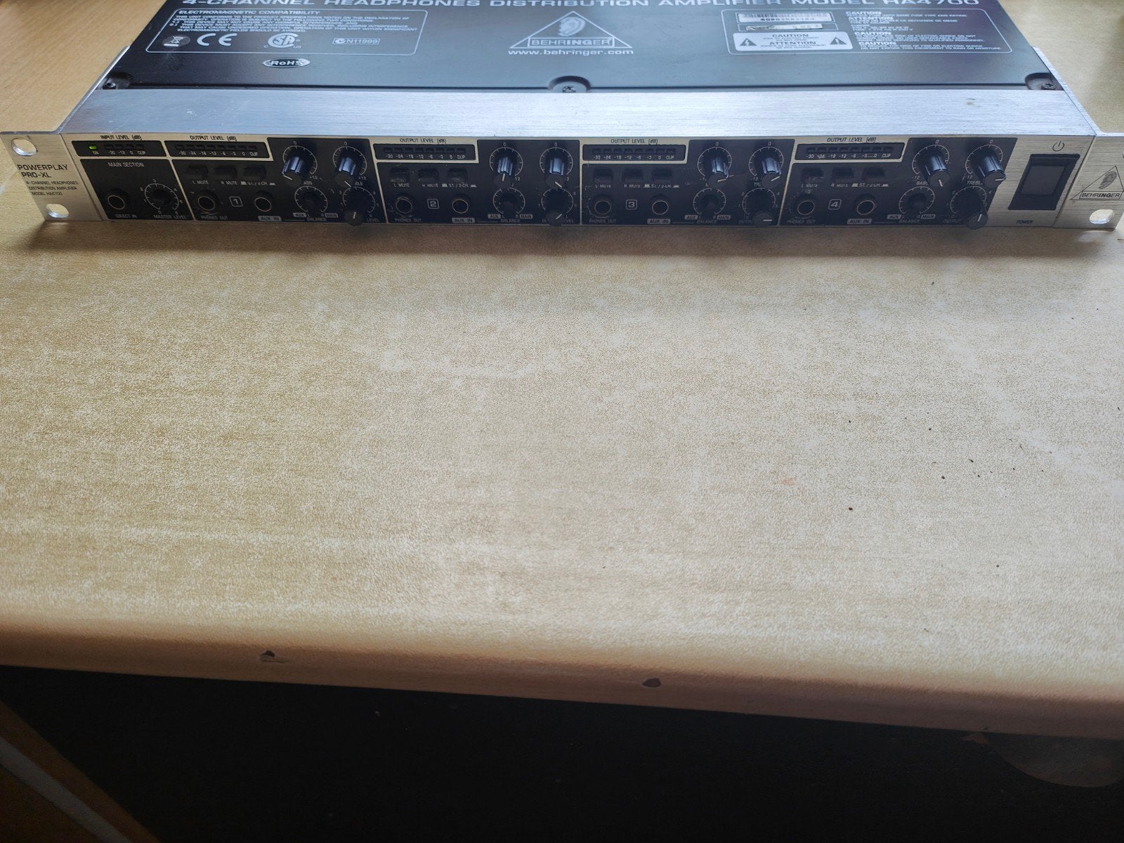 Behringer Powerplay Pro-XL HA4700 Hoofdtelefoonversterker, Ophalen of Verzenden, Zo goed als nieuw