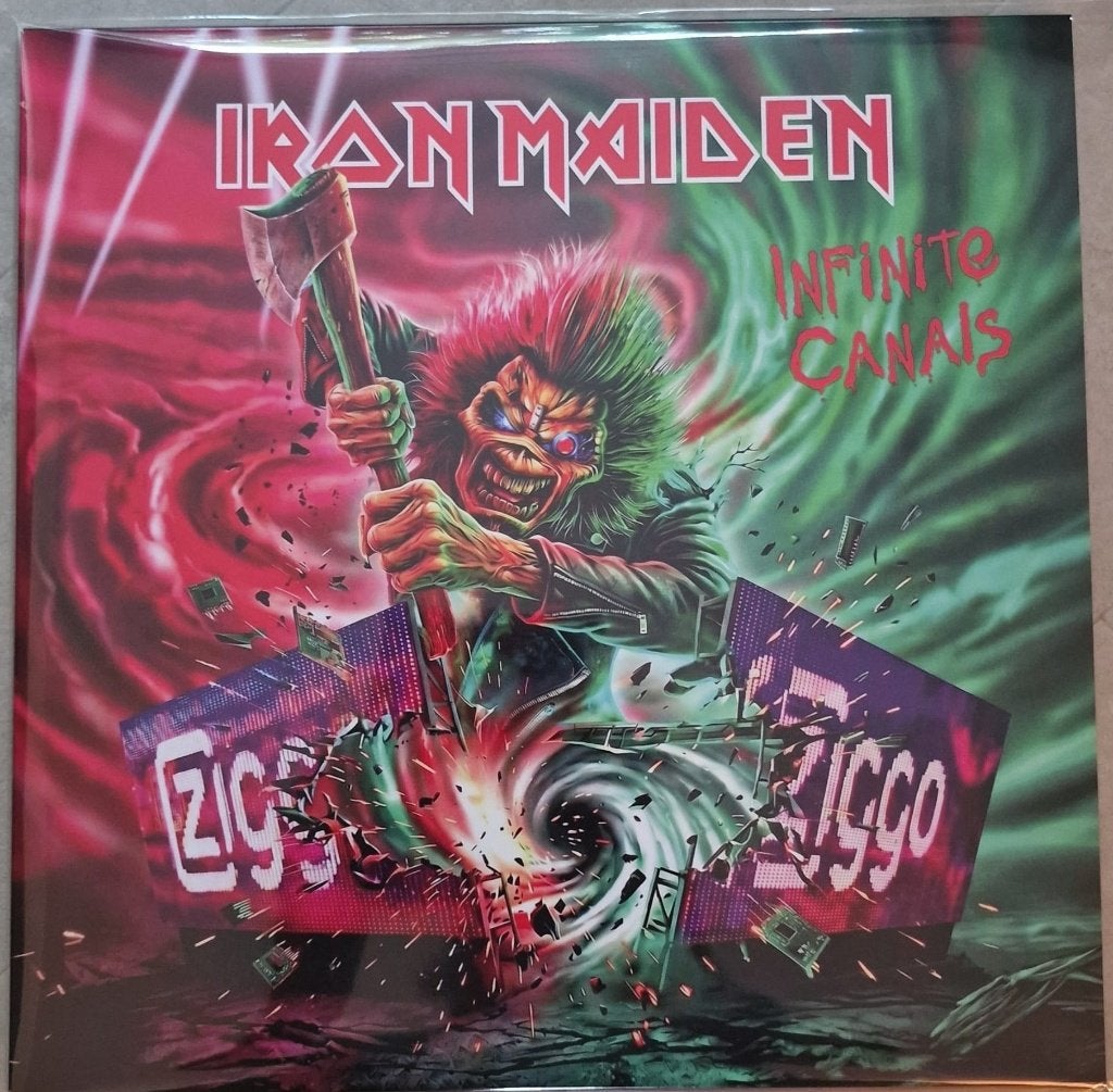 Iron Maiden – Limited White 3-lp Infinite Canals Ziggo 2026, Heavy metal, Verzenden, Zo goed als nieuw, Inclusief poster