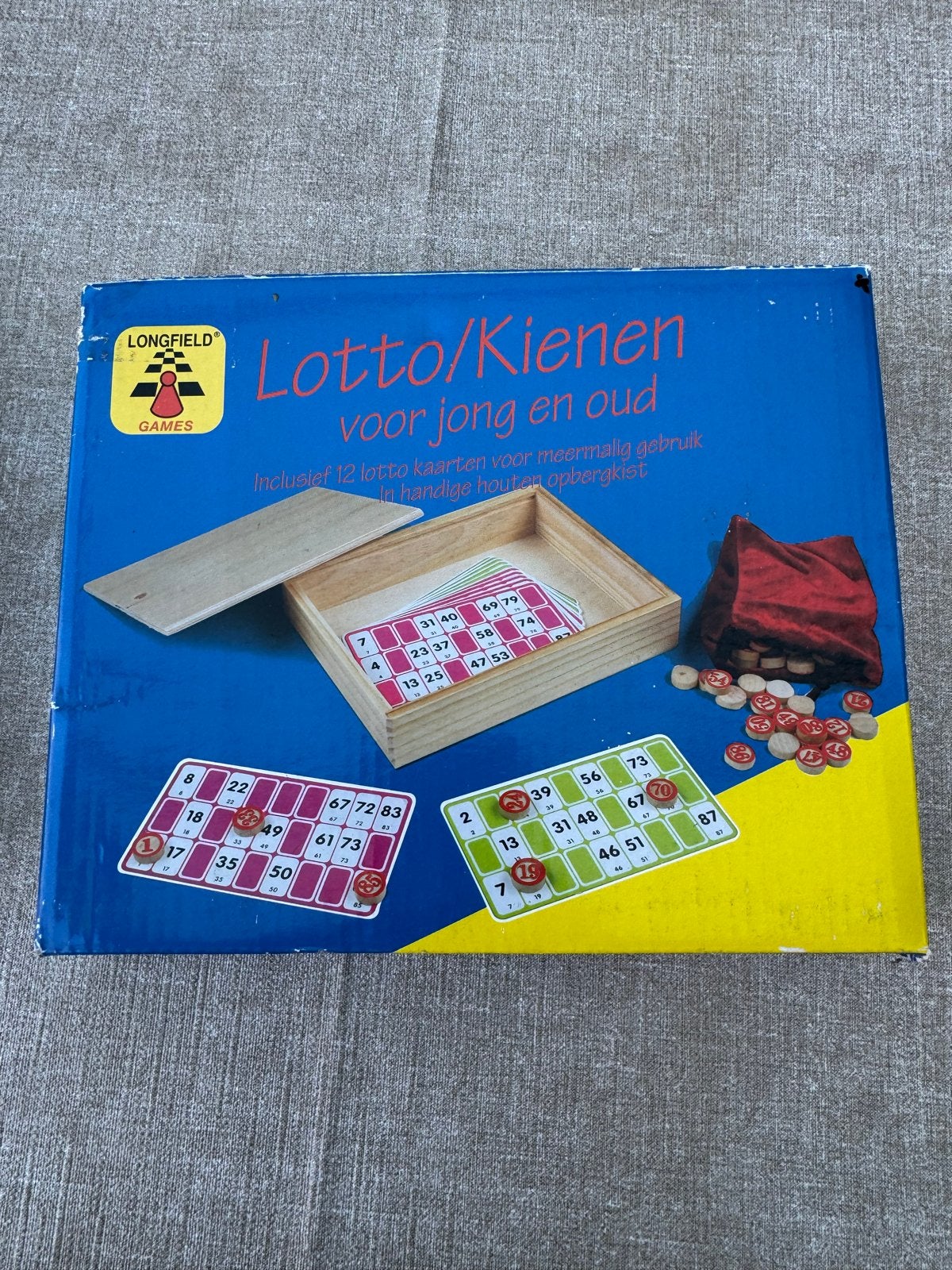 Lotto/Kienen voor jong en oud - Longfield Games, Drie of vier spelers, Ophalen of Verzenden, Gebruikt