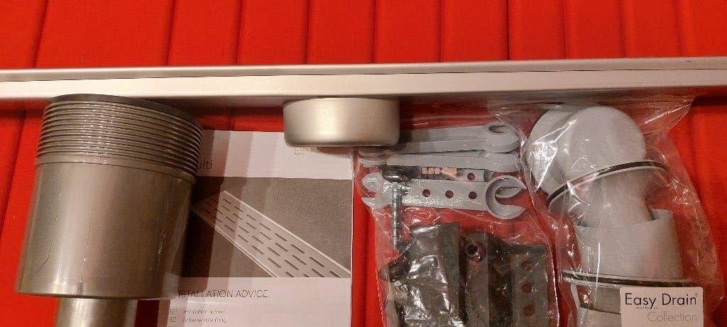 EASYDRAIN DOUCHEGOOT EDMI1000-0 RVS, zonder ROOSTER. nieuw, Doe-het-zelf en Verbouw, Ophalen of Verzenden, Nieuw, Rvs, Douche